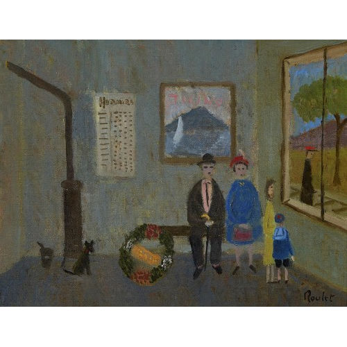 HENRY ROULET : 'Salle d'attente' (DOBIASCHOFSKY AUKTIONEN AG)