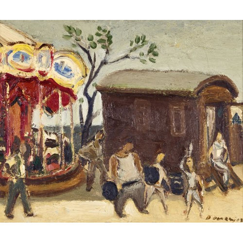 RAOUL DOMENJOZ : 'La foire � Paris' (DOBIASCHOFSKY AUKTIONEN AG)