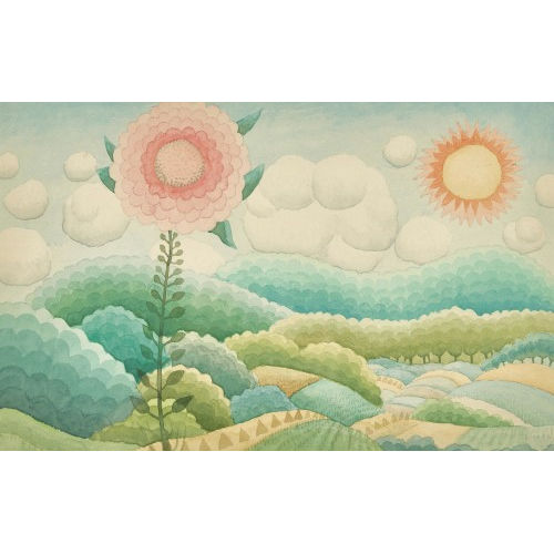 IVAN RABUZIN : Landschaft mit Blume und Sonne (DOBIASCHOFSKY AUKTIONEN AG)