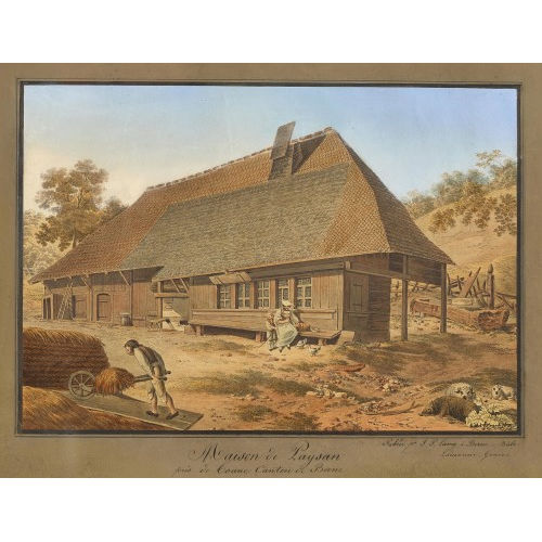 JOHANN PETER LAMY : 'Maison de Paysan pr�s de Toune Canton de Berne' (DOBIASCHOFSKY AUKTIONEN AG)