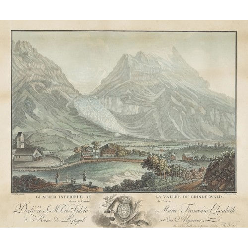 FRIEDRICH ROSENBERG : 'Glacier inferieur de la Vall�e du Grindelwald' (DOBIASCHOFSKY AUKTIONEN AG)