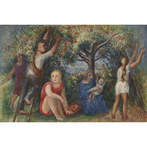 HERMANN HUBER : 'Obsternte' (DOBIASCHOFSKY AUKTIONEN AG)