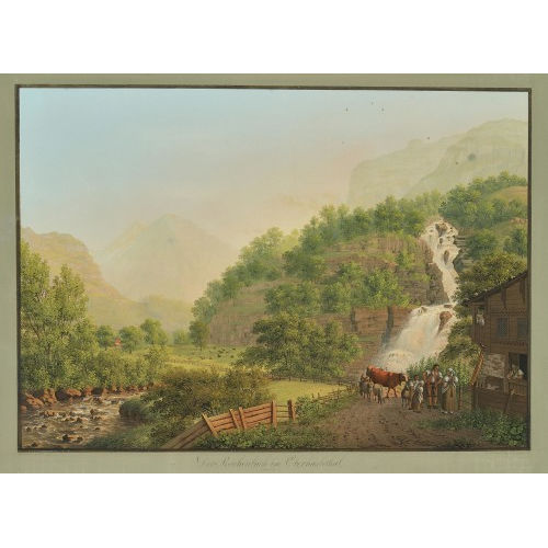 JOHANN HEINRICH I BLEULER : 'Der Reichenbach im Oberhaslethal, Canton Bern' (DOBIASCHOFSKY AUKTIONEN AG)