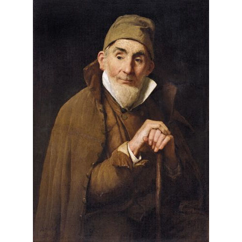 ALBERT ANKER : 'Der alte Feissli mit Stock und M�tze' (DOBIASCHOFSKY AUKTIONEN AG)