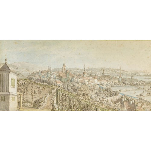 JOHANN JOSEPH HARTMANN : 'Bienne in Switzerland' (DOBIASCHOFSKY AUKTIONEN AG)