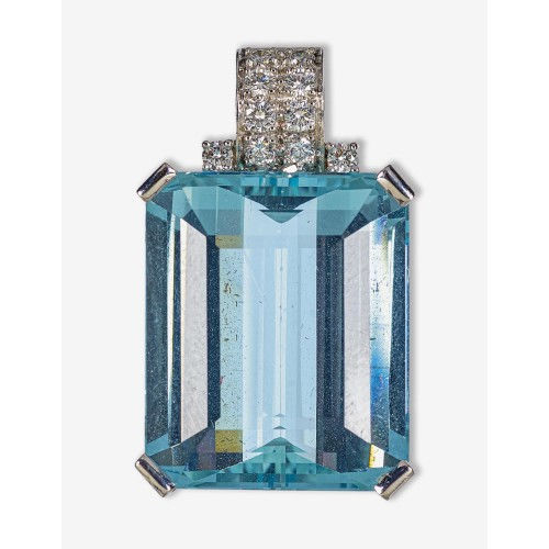 AQUAMARIN-BRILLANT-ANH�NGER : G�belin, Luzern (DOBIASCHOFSKY AUKTIONEN AG)