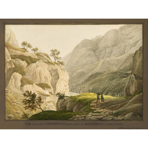 ANTON WINTERLIN : 'Vue pr�se dans l'Oberhasly � deux lieues de Meyringen' (DOBIASCHOFSKY AUKTIONEN AG)