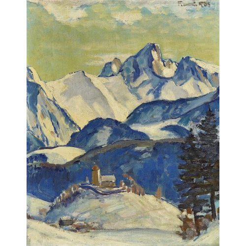 FRAN�OIS GOS : 'Ch�teau-d'Oex' (DOBIASCHOFSKY AUKTIONEN AG)