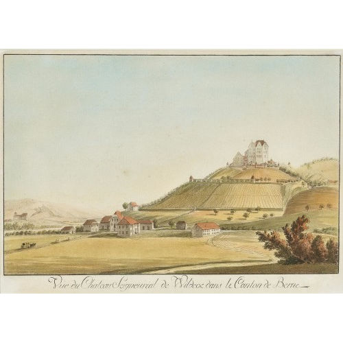 CASPAR WOLF : 'V�e du Chateau Seigneurial de Wildeck dans le Canton de Berne' (DOBIASCHOFSKY AUKTIONEN AG)