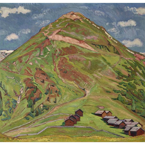 MAX BURGMEIER : Alph�tten am Fuss eines Berges (DOBIASCHOFSKY AUKTIONEN AG)