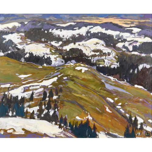 FRED BAUMANN : Schneeschmelze im Emmental (DOBIASCHOFSKY AUKTIONEN AG)
