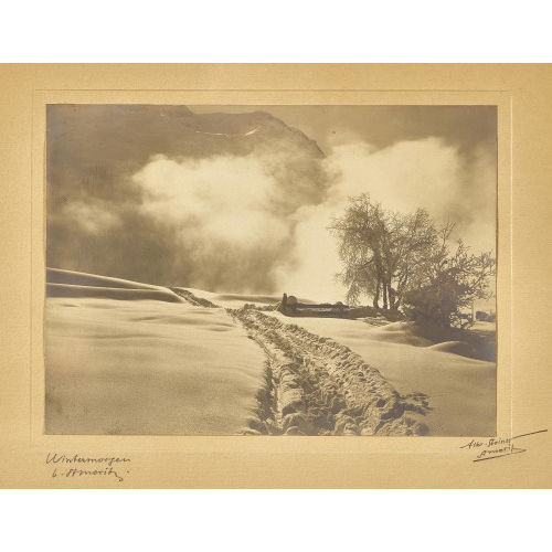 ALBERT STEINER : 'Wintermorgen St. Moritz' (DOBIASCHOFSKY AUKTIONEN AG)
