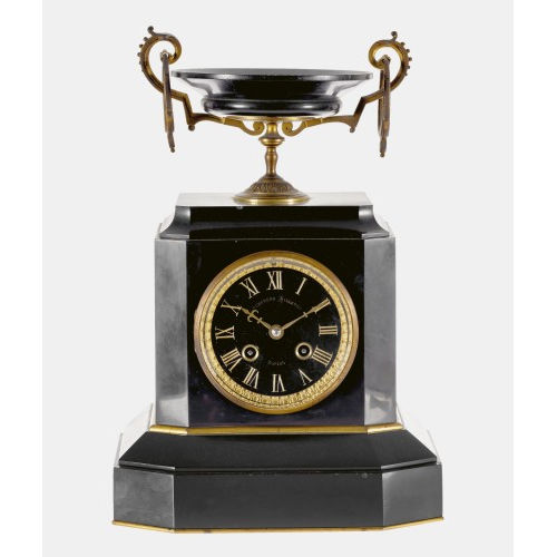 STEHPENDULE : Louis Philippe, Schweiz, um 1860-1880 (DOBIASCHOFSKY AUKTIONEN AG)