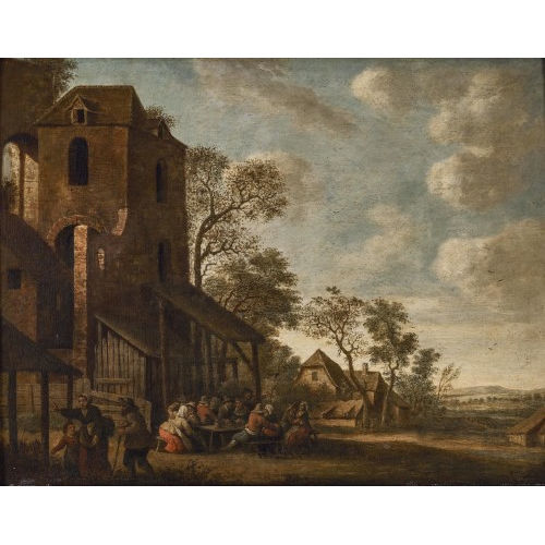 JOOST CORNELISZ. DROOGHSLOOT : Bauern vor einer Schenke (DOBIASCHOFSKY AUKTIONEN AG)