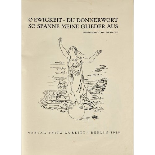 OSKAR KOKOSCHKA : 'O Ewigkeit - Du Donnerwort. So spanne meine Glieder aus' (DOBIASCHOFSKY AUKTIONEN AG)