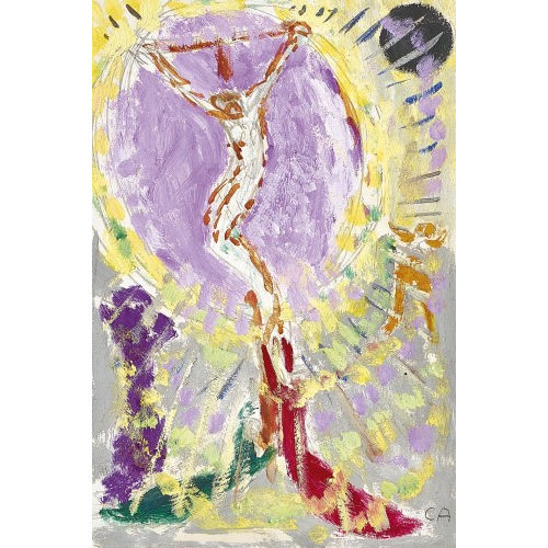 CUNO AMIET : Jesus am Kreuz (DOBIASCHOFSKY AUKTIONEN AG)