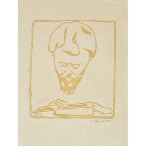 CUNO AMIET : 'Giovanni Giacometti, beim Lesen' (DOBIASCHOFSKY AUKTIONEN AG)