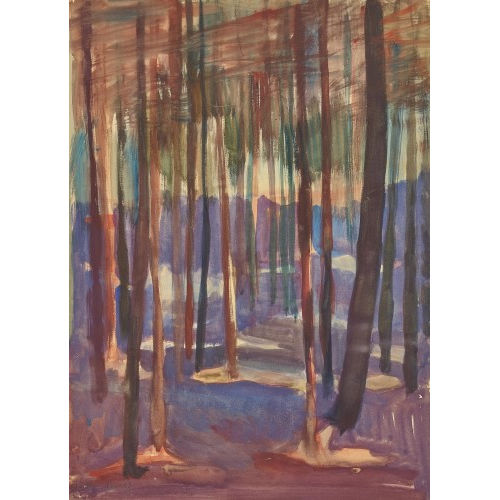 FRITZ KARL ZBINDEN : Waldinneres (DOBIASCHOFSKY AUKTIONEN AG)