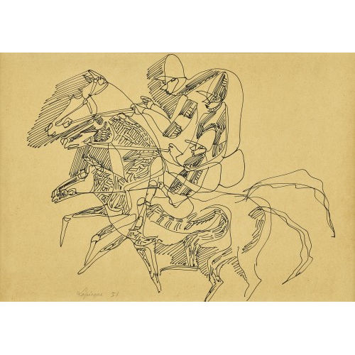 CHARLES LAPICQUE : Die Reiter (DOBIASCHOFSKY AUKTIONEN AG)