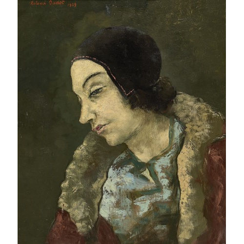 ROLAND OUDOT : 'Femme au b�guin' (DOBIASCHOFSKY AUKTIONEN AG)