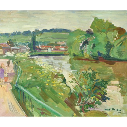 ANDR� PLANSON : 'La Marne verte' (DOBIASCHOFSKY AUKTIONEN AG)
