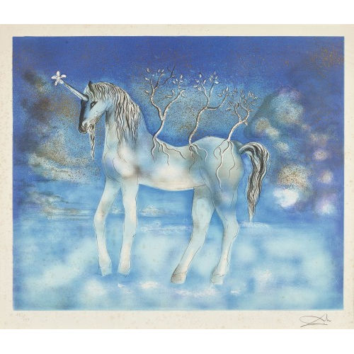 SALVADOR DAL� : Einhorn (DOBIASCHOFSKY AUKTIONEN AG)