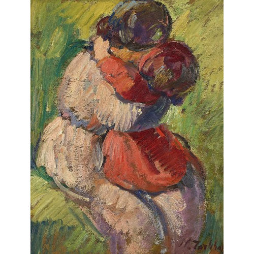 NICOLAS TARKHOFF : 'Tendresse (m�re et enfant s'�treignant)' (DOBIASCHOFSKY AUKTIONEN AG)