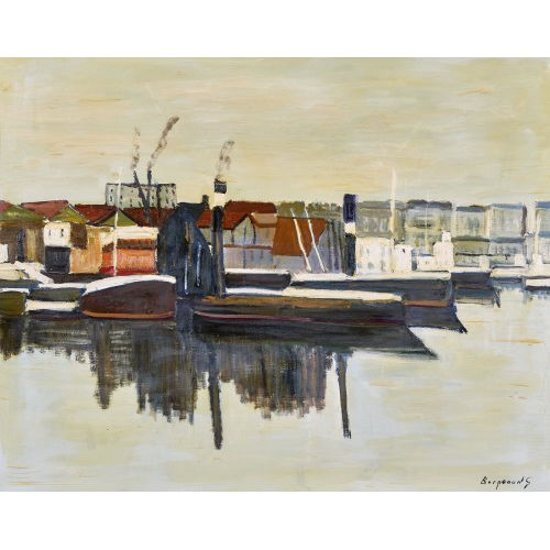 GEORGES BORGEAUD : 'Le Port, Portugal' (DOBIASCHOFSKY AUKTIONEN AG)