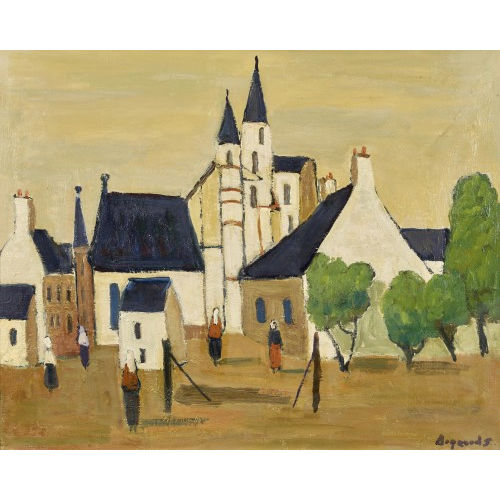 GEORGES BORGEAUD : 'Village Breton' (DOBIASCHOFSKY AUKTIONEN AG)