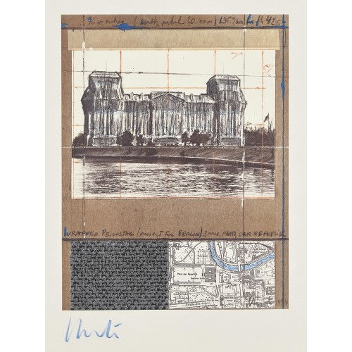 CHRISTO) CHRISTO (EIGTL. JAVACHEFF : 'Wrapped Reichstag' (DOBIASCHOFSKY AUKTIONEN AG)
