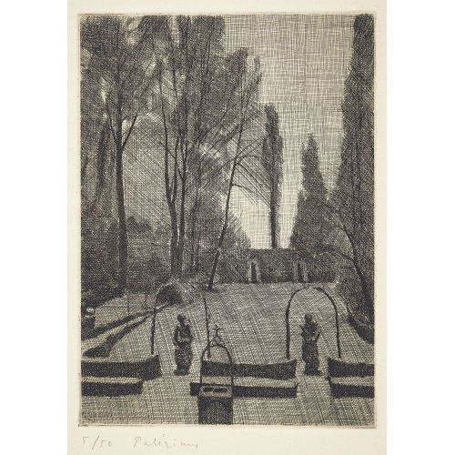 G�RARD DE PAL�ZIEUX : 'Le jardin de la villa Velluti' (DOBIASCHOFSKY AUKTIONEN AG)