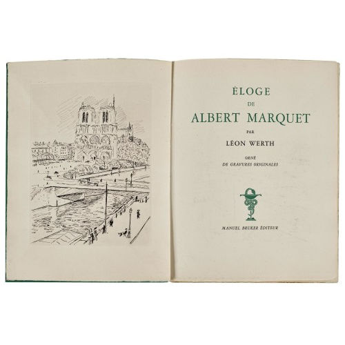 ALBERT MARQUET : L�on Werth: '�loge de Albert Marquet' (DOBIASCHOFSKY AUKTIONEN AG)