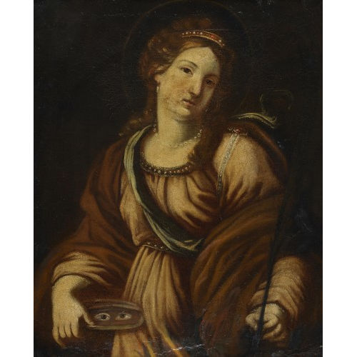 17./18. JH. ITALIEN : Die Heilige Lucia von Syrakus (DOBIASCHOFSKY AUKTIONEN AG)