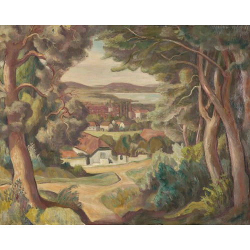 PAUL TH�OPHILE ROBERT : Blick auf den Neuenburgersee (DOBIASCHOFSKY AUKTIONEN AG)