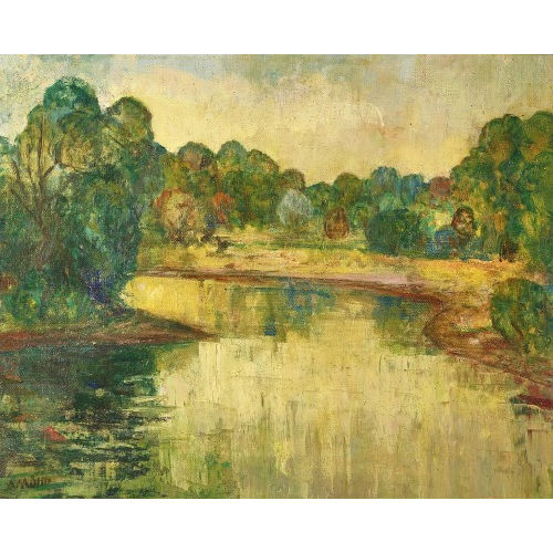 ALFONS M�LLER : 'Studie an der alten Aare' (DOBIASCHOFSKY AUKTIONEN AG)