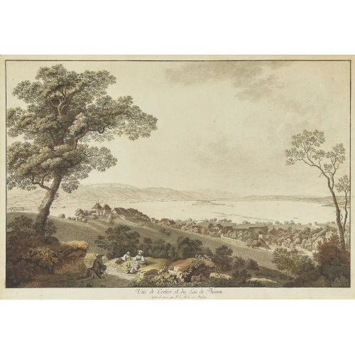 JOHANN LUDWIG ABERLI : 'V�e de Cerlier et du Lac de Bienne' (DOBIASCHOFSKY AUKTIONEN AG)