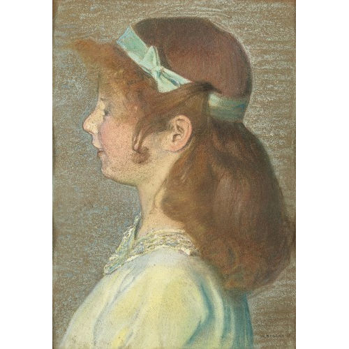 JEAN PHILIPPE �DOUARD ROBERT : Portrait d'une jeune fille (DOBIASCHOFSKY AUKTIONEN AG)