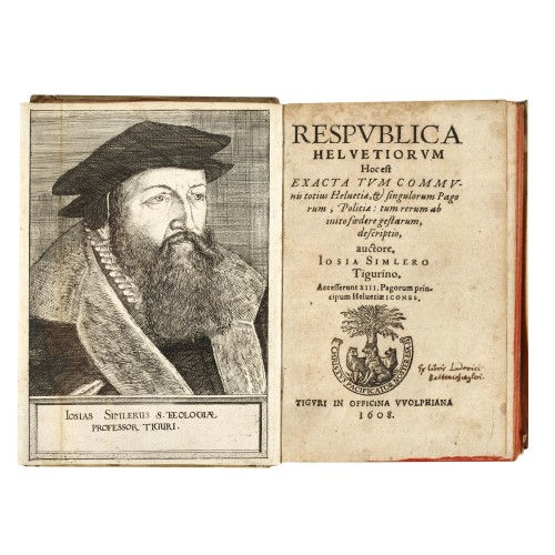 JOSIAS SIMLER : 'Respublica Helvetiorum, Hocest exacta tum communis totius Helvetia, et singulorum Pagorum, Politiae' (DOBIASCHOFSKY AUKTIONEN AG)