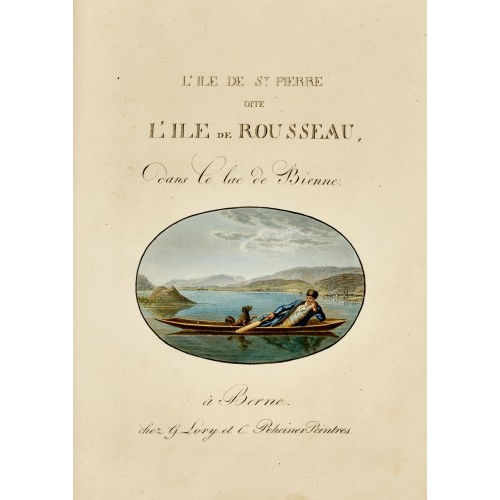 FRANZ NIKLAUS K�NIG : Sigismund Wagner: 'Ile des St. Pierre dite l'Ile de Rousseau dans le Lac de Bienne' (DOBIASCHOFSKY AUKTIONEN AG)
