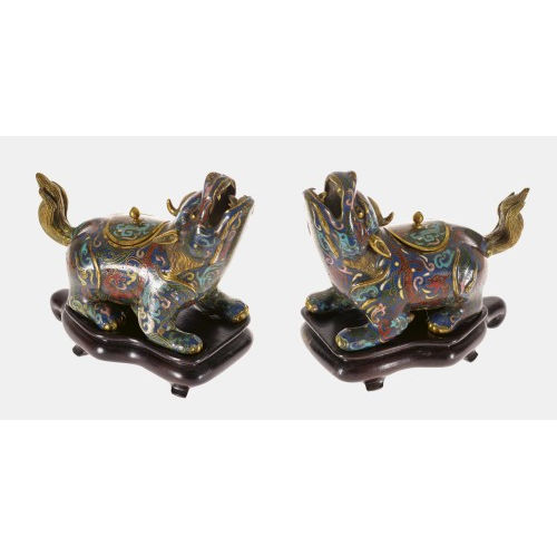 PAAR GEF�SSE : Qing-Dynastie, China, 19. Jh (DOBIASCHOFSKY AUKTIONEN AG)
