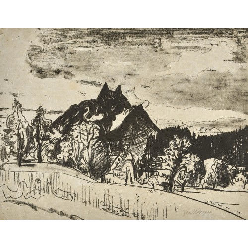 JAN WIEGERS : Haggenspitz mit Klein Mythen (DOBIASCHOFSKY AUKTIONEN AG)