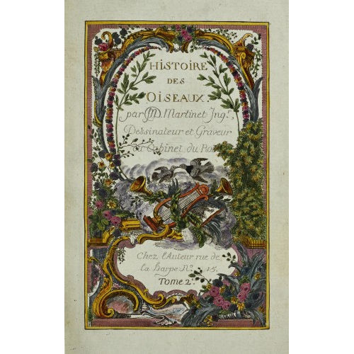 FRAN�OIS NICOLAS MARTINET : 'Histoire des Oiseaux, peints dans tous leurs Aspects, apparens et sensibles' (DOBIASCHOFSKY AUKTIONEN AG)