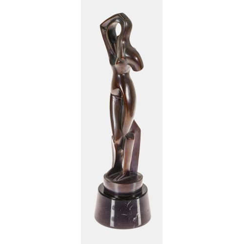 ALEXANDER ARCHIPENKO : 'Stehende Frau, ihr Haar k�mmend' (DOBIASCHOFSKY AUKTIONEN AG)