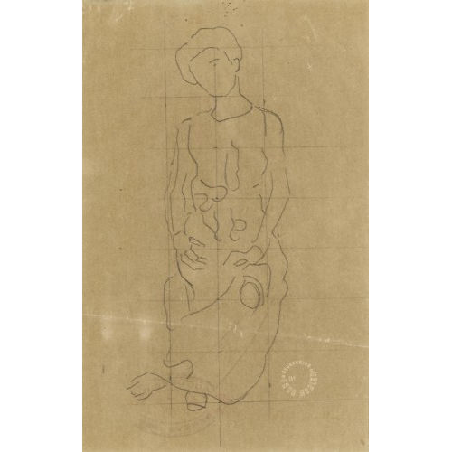 FERDINAND HODLER : Figurenstudie zu 'Die Heilige Stunde' (DOBIASCHOFSKY AUKTIONEN AG)