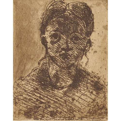PAUL C�ZANNE : 'T�te de jeune fille' (DOBIASCHOFSKY AUKTIONEN AG)