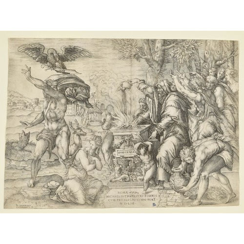 NICOLAS BEATRIZET : 'Das Opfer der Iphigenie' (DOBIASCHOFSKY AUKTIONEN AG)
