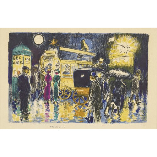 KEES VAN DONGEN : 'Place Pigalle bei Nacht' (DOBIASCHOFSKY AUKTIONEN AG)