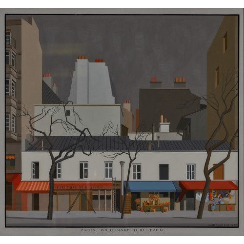 ANDREAS HIS : 'Paris. Boulevard de Belleville' (DOBIASCHOFSKY AUKTIONEN AG)