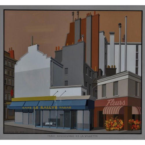 ANDREAS HIS : 'Paris. Boulevard de la Villette' (DOBIASCHOFSKY AUKTIONEN AG)