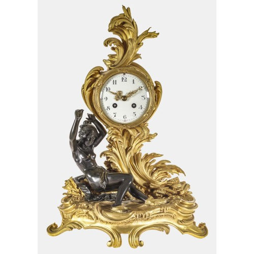 STEHPENDULE : Stil Louis XV, Frankreich, um 1860-1880 (DOBIASCHOFSKY AUKTIONEN AG)